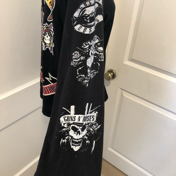 Guns n rises long Sleeve tee hoodie size medium - Picture 2 of 7